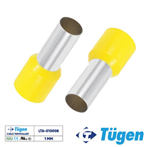 1,00mm İzoleli Yüksük Sarı ( 1 Kutu 1000 Adet )