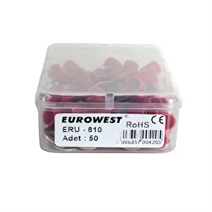 8,00-10,00mm M8 Yuvarlak Tip İzoleli Kablo Ucu ( 1 Kutu 50 Adet )