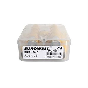 70 Mm Sarı İzoleli Yüksük ( 1 Kutu 25 Adet )