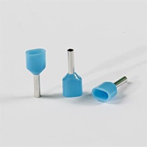 2x0,75mm Mavi Çift Girişli İzoleli Yüksük ( 1 Kutu 500 Adet )
