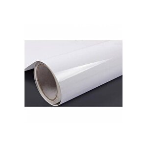 Parlak Beyaz Folyo 60 Cm - 3 Mt Yapışkanlı Dolap Mobilya Kaplama