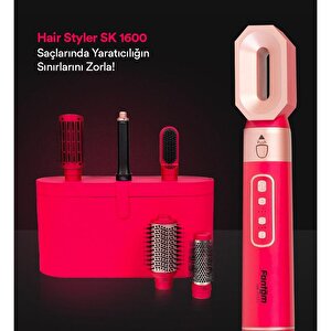 Hair Styler Sk 1600 Saç Şekillendirici Nar Çiçeği Kırmızı (8683684381324)