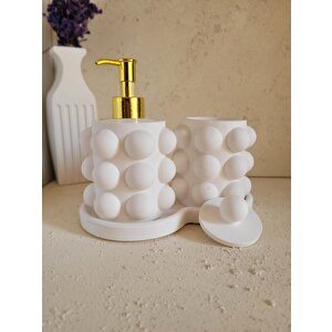 Beton Buble Sıvı Sabunluk Set