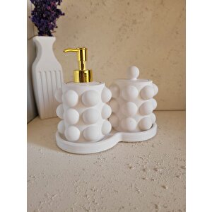 Beton Buble Sıvı Sabunluk Set