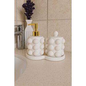 Beton Buble Sıvı Sabunluk Set