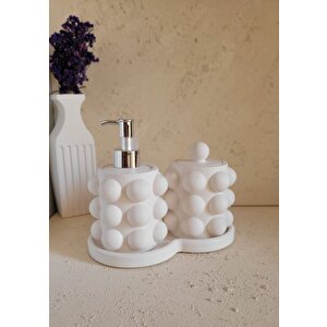 Beton Buble Sıvı Sabunluk Set