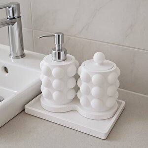 Beton Buble Sıvı Sabunluk Set