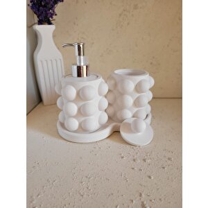 Beton Buble Sıvı Sabunluk Set