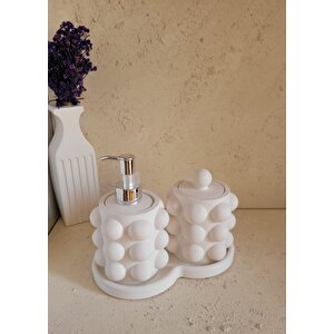 Beton Buble Sıvı Sabunluk Set