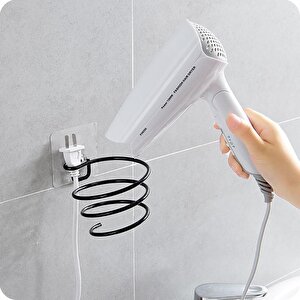 Yapışkanlı Saç Kurutmalık Siyah , Sihirli Yapışkanlı Siyah Saç Kurutma Makine Askısı Ms-012