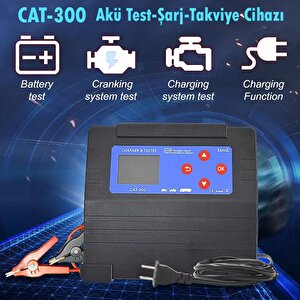 Akü Test Ve Sarj Cihazi 12v/15a Cat-300