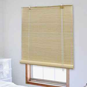 Bambu Stor Perde 90 X 180 Cm Ahşap Güneşlik Balkon Perdesi 6005
