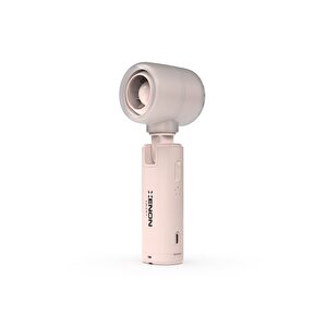 Taşınabilir Şarjlı 5 Kademeli El Fanı 7 Saat Kullanım 14000 Rpm Sessiz Mini Vantilatör Pembe X6101