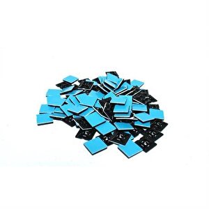 19x19 Yapişkanli Si̇yah Kroşe ( 1 Paket 100 Adet )