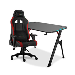 Xdrive 15'li Kırmızı Oyuncu Koltuğu + Toprak Gaming Masa Set