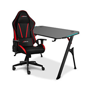 Xdrive Sancak Kırmızı Oyuncu Koltuğu + Toprak Gaming Masa Set