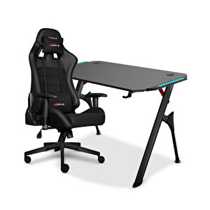 Xdrive Toryum Siyah Oyuncu Koltuğu + Toprak Gaming Masa Set