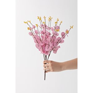 Yapay Okaliptus Demeti 50 Cm 4 Dal Pembe
