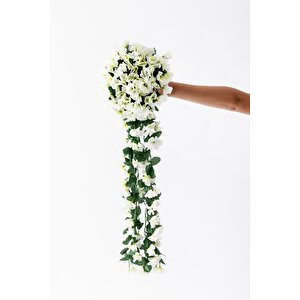 Yapay Çiçek Sarkan Begonvil Çiçeği 75 Cm 22 Dal Kırmızı