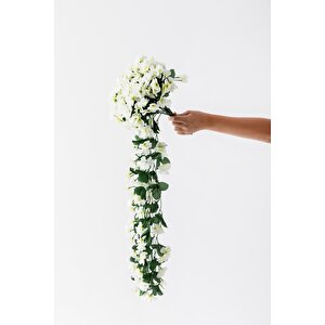 Yapay Çiçek Sarkan Begonvil Çiçeği 75 Cm 22 Dal Kırmızı