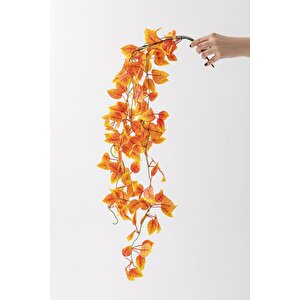 Yapay Renkli Sarmaşık 80 Cm 5 Dal Turuncu
