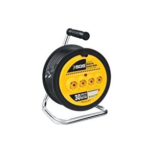 Sgs 2134 30 Mt Profesyonel Makaralı Uzatma Kablosu 3x2,5 30 Metre