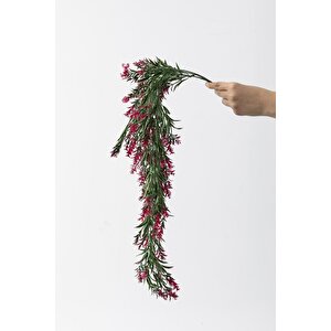 Yapay Sarmaşık Uv Korumalı Küpe Yeşil Pembe 80 Cm 5 Dal