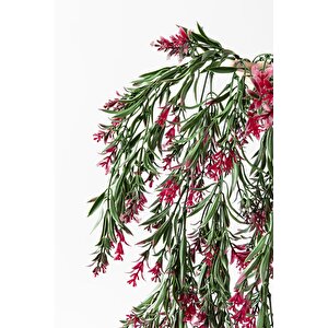 Yapay Sarmaşık Uv Korumalı Küpe Yeşil Pembe 80 Cm 5 Dal