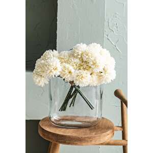 Yapay Kasımpatı Çiçeği Krem 25 Cm 7 Dal