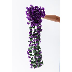 Yapay Begonvil Çiçeği 75 Cm Mor 22 Dal