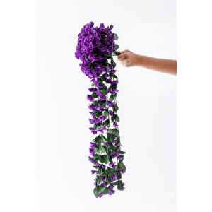 Yapay Begonvil Çiçeği 75 Cm Mor 22 Dal