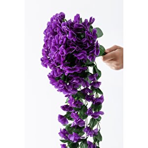 Yapay Begonvil Çiçeği 75 Cm Mor 22 Dal