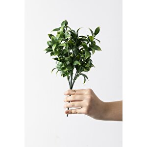 Yapay Limon Yaprağı Demeti Yeşil 30 Cm 7 Dal(uv)