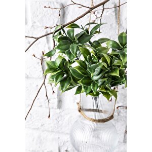 Yapay Limon Yaprağı Demeti Yeşil 30 Cm 7 Dal(uv)