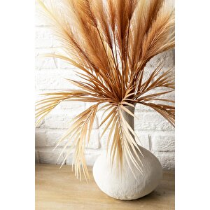 Yapay Pampas 100 Cm Tek Dal Kahverengi 5'li