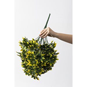 Yapay Şefrole Demeti Sarı Yeşil 60 Cm 24 Dal(uv)
