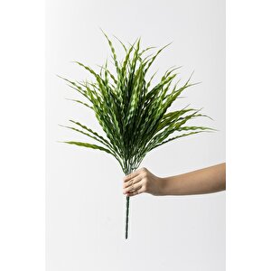 Yapay Büyük Saz Demeti Açık Yeşil 60 Cm 10 Dal