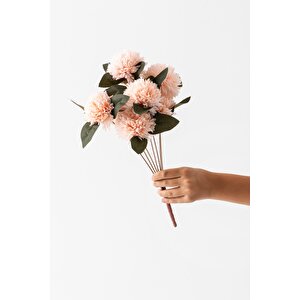 Yapay Kasımpatı Çiçeği Somon 40 Cm 7 Dal