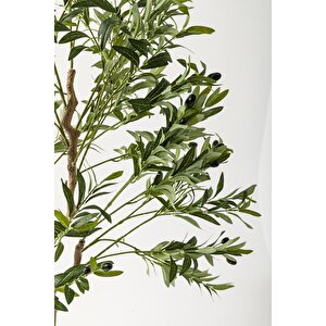 Yapay Zeytin Ağacı 175 Cm Gold Metal Saksı