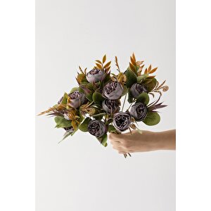 Yapay Şakayık Demeti 30 Cm 6 Dal Mor