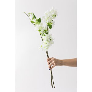 Yapay Begonvil Dalı 80 Cm Beyaz