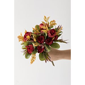 Yapay Şakayık Demeti 30 Cm 6 Dal Kırmızı