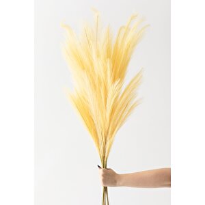 Yapay Pampas 100 Cm Tek Dal Sarı 5'li