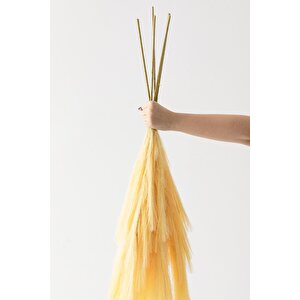 Yapay Pampas 100 Cm Tek Dal Sarı 5'li