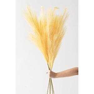 Yapay Pampas 100 Cm Tek Dal Sarı 5'li