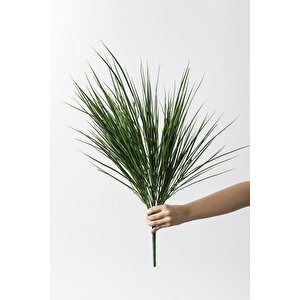 Yapay Büyük İnce Saz Demeti Yeşil 70 Cm 24 Dal