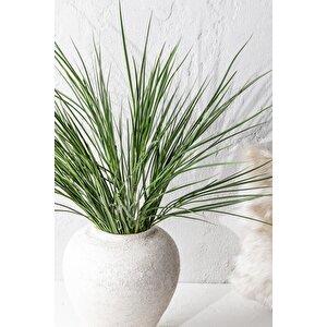 Yapay Büyük İnce Saz Demeti Yeşil 70 Cm 24 Dal
