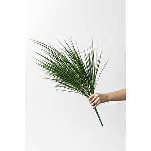 Yapay Büyük İnce Saz Demeti Yeşil 70 Cm 24 Dal