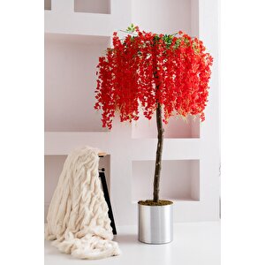 Yapay Akasya Ağacı Kırmızı 180 Cm