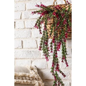 Yapay Kılıç Sarmaşık Uv Korumalı Yeşil Pembe 80 Cm